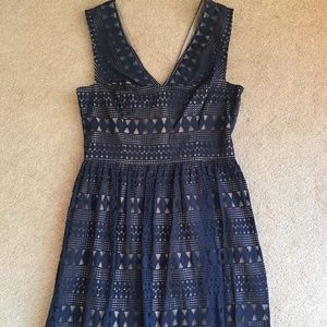 BCBG Navy Cocktail Dress